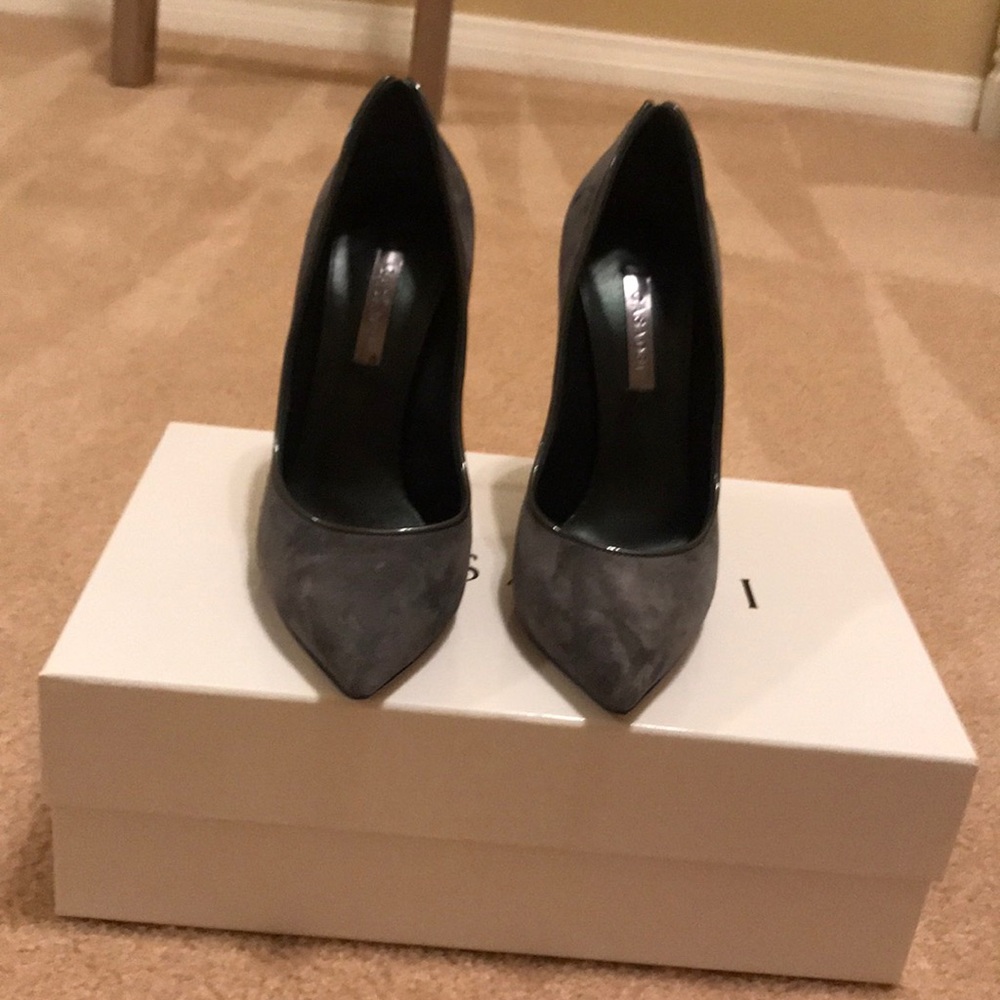 Casadei Queensuede Ardesia Heels